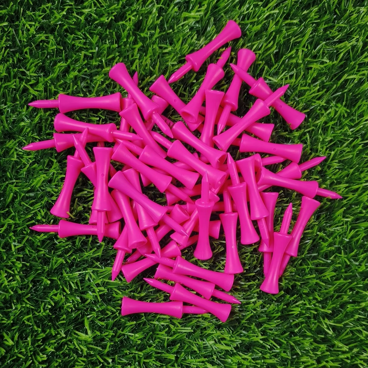 50-Piece Professional 59mm Golf Tees - Premium Golf Practice Accessories and Plastic Ball Holders