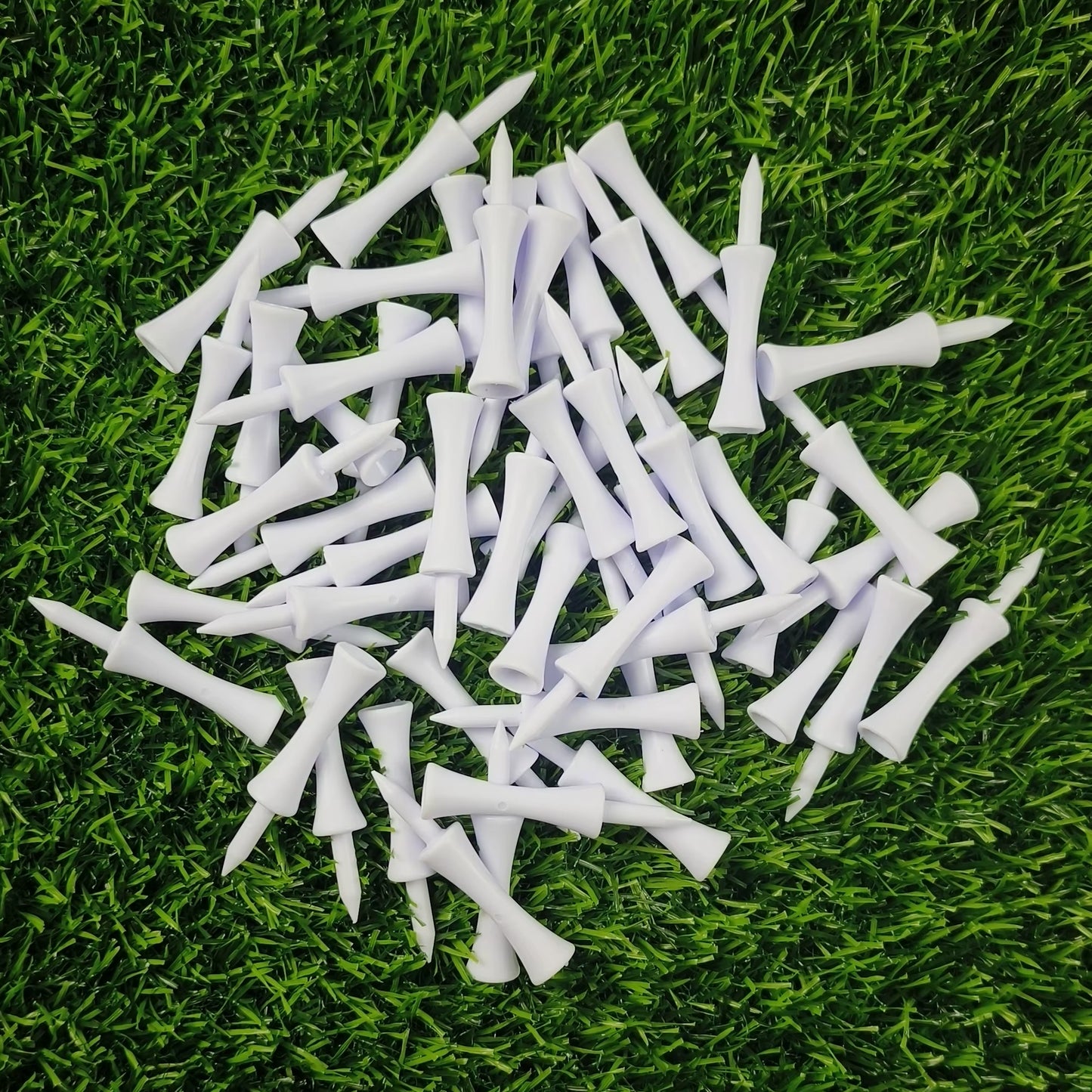 50-Piece Professional 59mm Golf Tees - Premium Golf Practice Accessories and Plastic Ball Holders