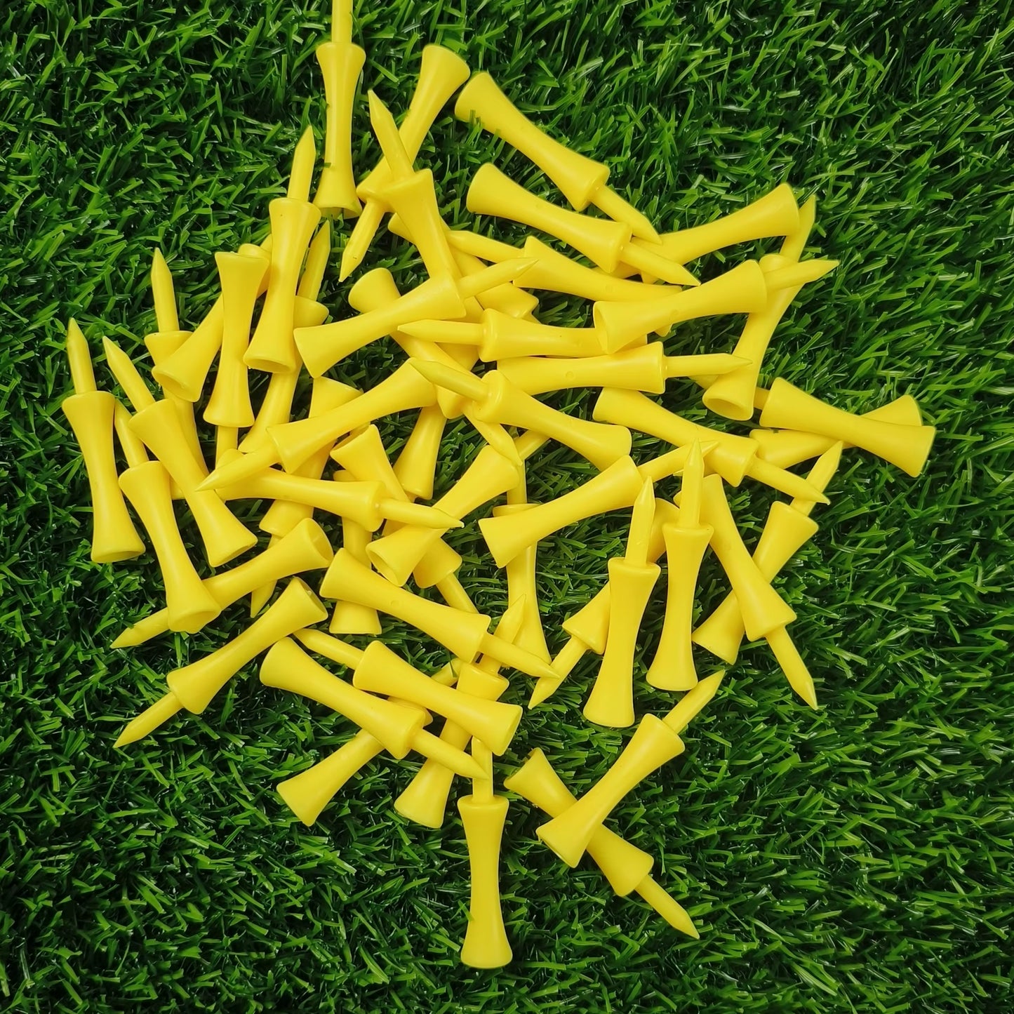 50-Piece Professional 59mm Golf Tees - Premium Golf Practice Accessories and Plastic Ball Holders