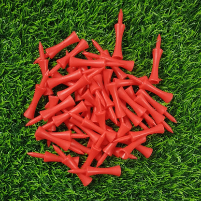 50-Piece Professional 59mm Golf Tees - Premium Golf Practice Accessories and Plastic Ball Holders