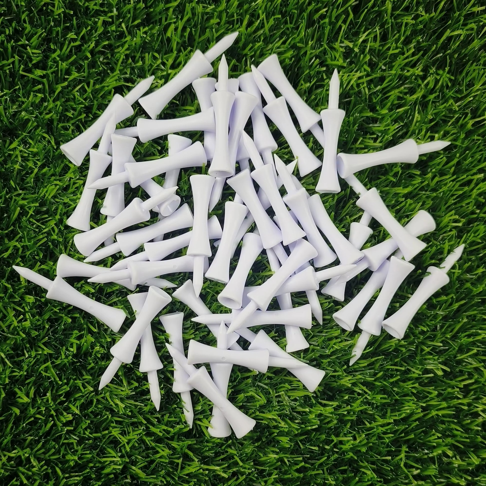 50-Piece Professional 59mm Golf Tees - Premium Golf Practice Accessories and Plastic Ball Holders